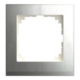 Merten Decor-Rahmen einfach mit glänzender Oberfläche aus Thermoplast, Schutzart IP20 edelstahl, Retail