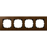 Merten Holzrahmen vierfach nussbaum, Retail