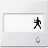 Merten Wippe Klingel mit Schriftfeld weiß, Retail