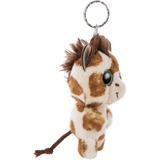 NICI Glubschis Schlüsselanhänger Giraffe Halla, Kuscheltier beige/braun, Safari, 9 cm
