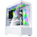 SilverStone Lucid 05, Tower-Gehäuse weiß, 270° Panoramaglas-Design