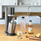 SodaStream Wassersprudler Duo Vorteilspack Titan dunkelgrau/edelstahl, inkl. 2 Glasflaschen, Kunststoffflasche, CO₂-Zylinder