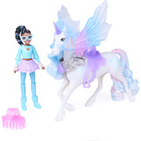 Spin Master Unicorn Academy - Wing Magic Layla und Glacier Spielset, Spielfigur 