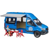 bruder 02684 MB Sprinter Camper mit Fahrer, Modellfahrzeug blau