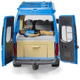 bruder 02684 MB Sprinter Camper mit Fahrer, Modellfahrzeug blau