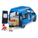 bruder 02684 MB Sprinter Camper mit Fahrer, Modellfahrzeug blau