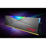 ADATA DIMM 16 GB DDR4-3200 (2x 8 GB) Dual-Kit, Arbeitsspeicher grau, AX4U32008G16A-DT50, XPG Spectrix D50 RGB, INTEL XMP