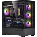 ALTERNATE Custom PC Series • Red Thunder Elements, Gaming-PC schwarz/transparent, ohne Betriebssystem