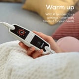 Beurer Wärmezudecke HD 82 Helsinki, Heizdecke weiß, 130 x 180 cm