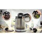 Bosch MUMS6ZS17 Küchenmaschine schwarz/edelstahl, 1.600 Watt, Serie 6, integrierte Waage, Timer