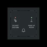 Busch-Jaeger Klingeltaster Do Not Disturb Make Up Room mit Bedruckung Do Not Disturb Make Up Room schwarz, Retail