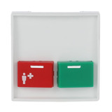 Busch-Jaeger Zentralscheibe studioweiß, Rahmen weiß, Retail