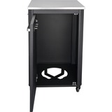 Cozze Outdoorküche 60, eine Tür, mit Edelstahl-Tischplatte, Schrank schwarz/edelstahl, 64cm breit