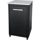 Cozze Outdoorküche 60, eine Tür, mit Edelstahl-Tischplatte, Schrank schwarz/edelstahl, 64cm breit