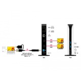 DeLOCK USB Dockingstation Dual HDMI Full-HD / USB 3.2 / LAN / Audio schwarz/weiß