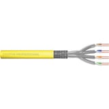 Digitus Professional Cat.7a S/FTP Verlegekabel simplex, B2ca gelb, 500 Meter Trommel