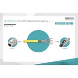 Digitus Professional Cat.7a S/FTP Verlegekabel simplex, B2ca gelb, 500 Meter Trommel