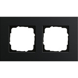 Gira Abdeckrahmen zwei fach, Abdeckung schwarz, Retail
