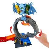 Hot Wheels City Angriff der Fledermaus Spielset mit Spielzeugauto im Maßstab 1:64, Rennbahn 