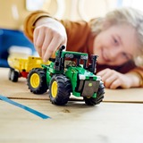 LEGO 42136 Technic John Deere 9620R 4WD Traktor, Konstruktionsspielzeug Mit Anhänger