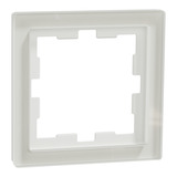 Merten Rahmen einfach Kristallweiß D-Life Glas MEG4010-6520 weiß (matt), Retail