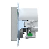 Merten Schutzkontakt Steckdose mit USB Ladegerät, Typ MEG2367-0460, Unterputz, 16 Ampere, 250 Volt aluminium, Retail