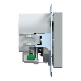 Merten Schutzkontakt Steckdose mit USB Ladegerät, Typ MEG2367-0460, Unterputz, 16 Ampere, 250 Volt aluminium, Retail