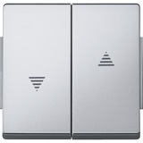 Merten Wippe Aluminium für Rollladenschalter und Wipptaster Einsatz aluminium, Retail