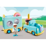 PLAYMOBIL 71325 1.2.3: Verrückter Donut Truck mit Stapel- und Sortierfunktion, Konstruktionsspielzeug 