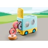 PLAYMOBIL 71325 1.2.3: Verrückter Donut Truck mit Stapel- und Sortierfunktion, Konstruktionsspielzeug 