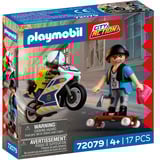 PLAYMOBIL 72079 City Action Verfolgungsjagd mit Motorrad, Konstruktionsspielzeug 