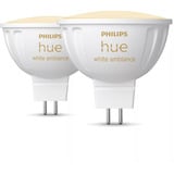 Philips HUE White Ambiance MR16 Smarter Spot Doppelpack 400 lm, LED-Lampe 