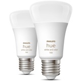 Philips HUE White & Color Ambiance E27, LED-Lampe Doppelpack, ersetzt 75 Watt