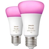 Philips Hue White & Color Ambiance E27, LED-Lampe Doppelpack, ersetzt 75 Watt