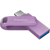 SanDisk Ultra Dual Drive Go USB Type-C 256 GB, USB-Stick lila, USB-A 3.2 Gen 1, USB-C 3.2 Gen 1