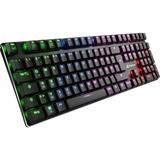 Sharkoon PureWriter RGB, Gaming-Tastatur schwarz, DE-Layout, Kailh Choc Low Profile Blue