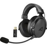 Sharkoon Skiller SGH40W, Gaming-Headset schwarz, USB-A-Dongle, 3,5 mm Klinke