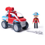 Spin Master Paw Patrol Fire Rescue - Ryders Rettungsfahrzeug, Spielfahrzeug mit Drohnen-Abwerfer und Ryder Figur