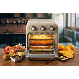 Ariete Heißluftfritteuse und Mini-Ofen 3in1 Vintage Beige weiß/beige, 1.350 Watt, Garraum 16 Liter, mit Sichtfenster
