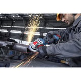 Bosch Professional Akku-Winkelschleifer GWX 18V-11PS Professional solo, 18Volt blau/schwarz, ohne Akku und Ladegerät, X-LOCK-Klicksystem, Zusatzhandgriff 
