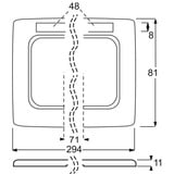 Busch-Jaeger Rahmen vierfach 1734 NSKA-214 Retail