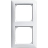 Busch-Jaeger Rahmen zwei-fach mit Sichtfenster und Beschriftungsträger, Kunststoff, glänzend Retail