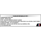 COBI Charles de Gaulle Aircraft Carrier (R91), Konstruktionsspielzeug Maßstab 1:300