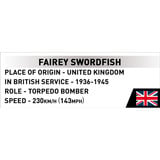 COBI Fairey Swordfish Executive Edition, Konstruktionsspielzeug 