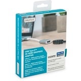 Digitus USB Adapter, USB-C Stecker > HDMI 4K Buchse weiß/silber, 20cm