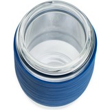 Emsa TEA MUG Tee-Thermobecher 0,4 Liter blau/transparent, Glas, Drehverschluss
