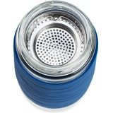 Emsa TEA MUG Thermo-Teebecher 0,4 Liter blau/transparent, Glas, Drehverschluss