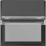 Gira Zentralplatte Klappdeckel mit Schriftfeld TX_44, Adapter anthrazit, Retail