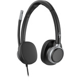 HP Poly Mission 625 kabelgebundenes Stereo-USB-Headset BULK schwarz, USB Type-C und Type-A, PU-Leder-Ohrpolster (Oberflächenmaterial)
