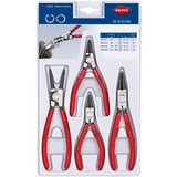 KNIPEX Sicherungsringzangen-Set 00 20 03 V02 rot, 4-teilig, gerade